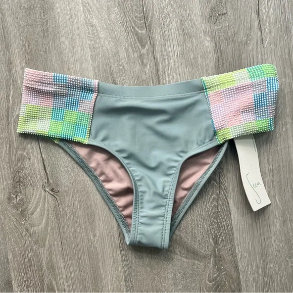 * NWT Seea Jalama Bikini Bottom Amos Rashguard Size Small - Picture 7 of 11
